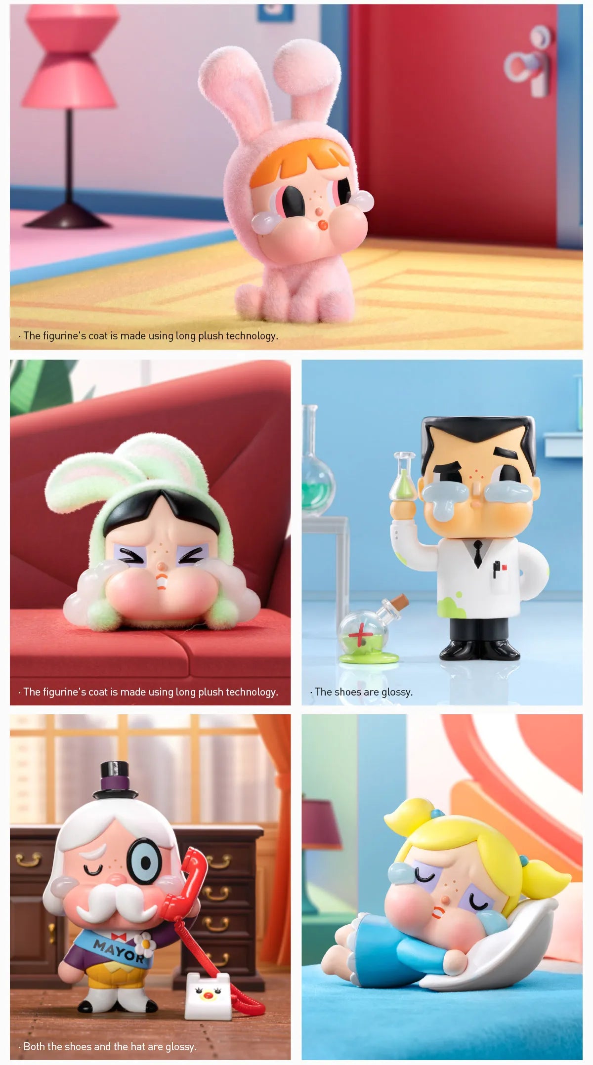 CRYBABY x Powerpuff Girls Series Figures (open box)