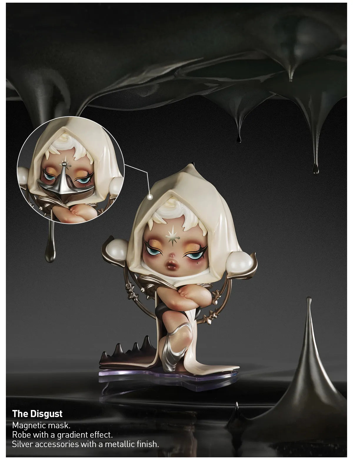 SKULLPANDA The Sound Series Figures-The Disgust(open box)