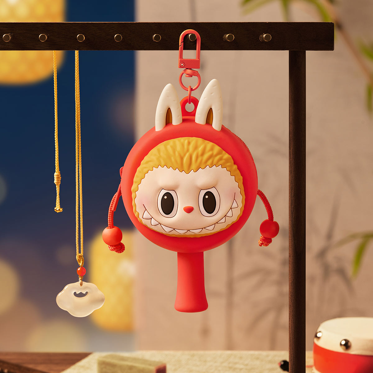 POP MART THE MONSTERS Let's Have Fun Together Series-Rattle-drum Earphone Case