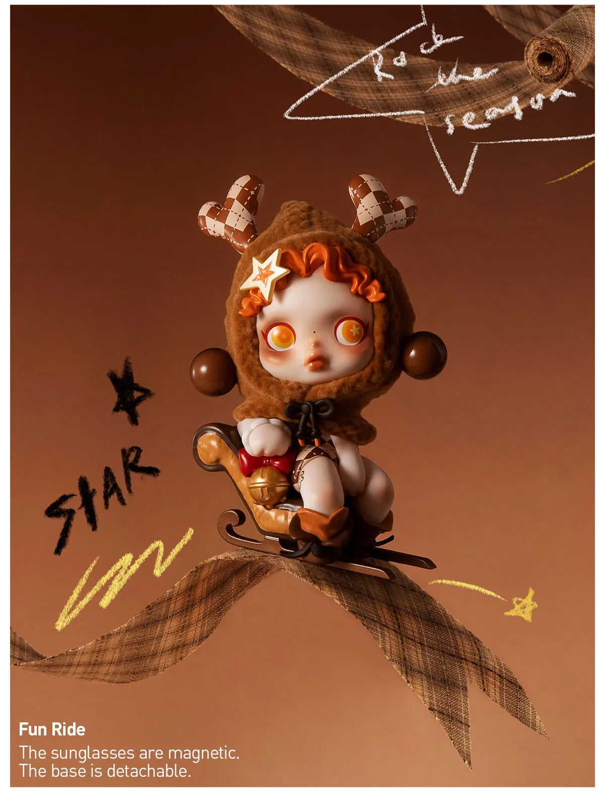 SKULLPANDA Tell Me What You Want Series Figures-Fun Ride(open box)