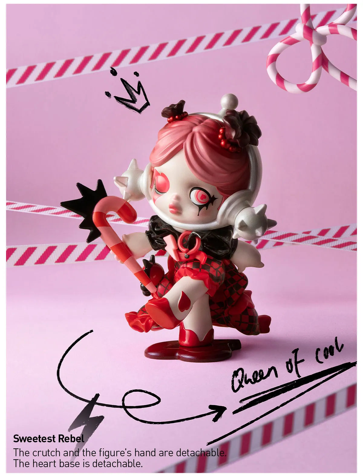 SKULLPANDA Tell Me What You Want Series Figures-Sweetest Rebel(open box)