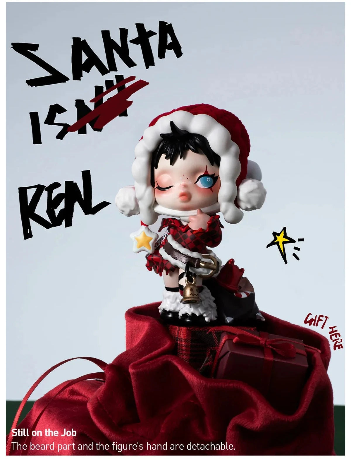 SKULLPANDA Tell Me What You Want Series Figures-Still on the Job(open box)