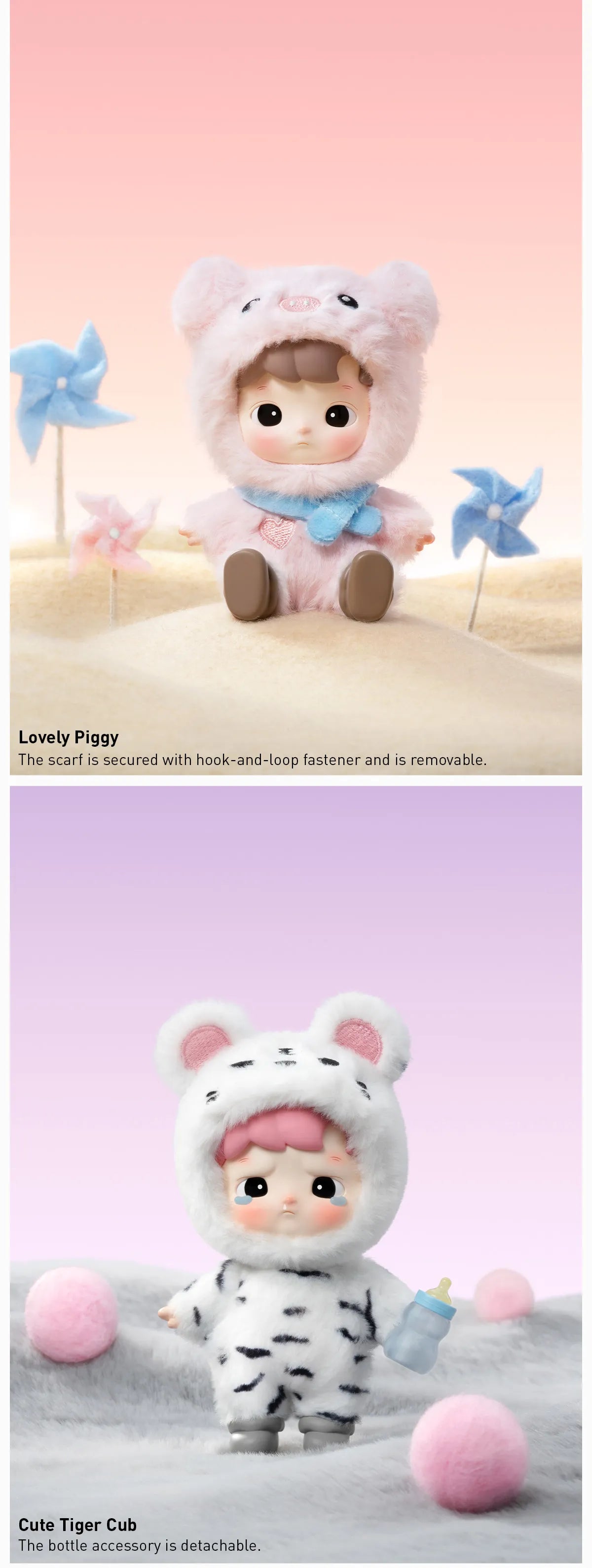 HACIPUPU Snuggle With You Series Figures - Cute Tiger Cub (Confirmed Style)