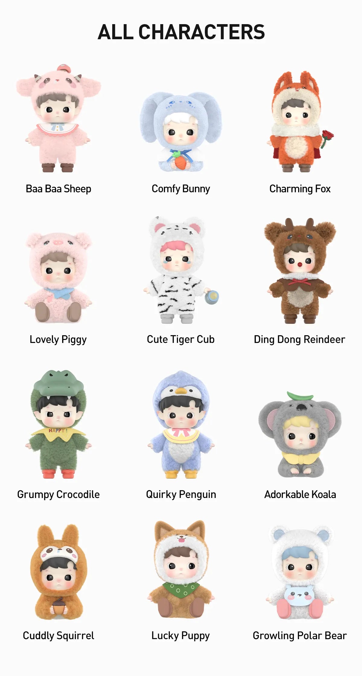HACIPUPU Snuggle With You Series Figures - Grumpy Crocodile (Confirmed Style)