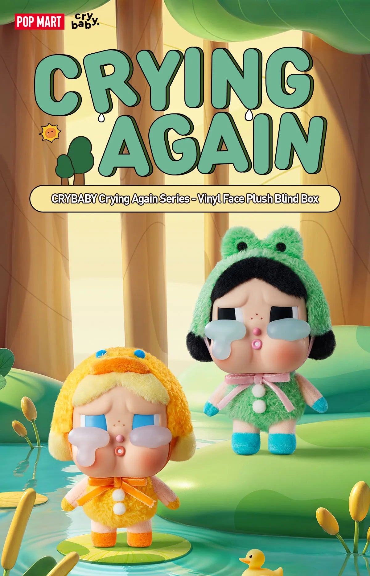 CRYBABY Crying Again Series-Vinyl Face Plush Blind Box (open box)
