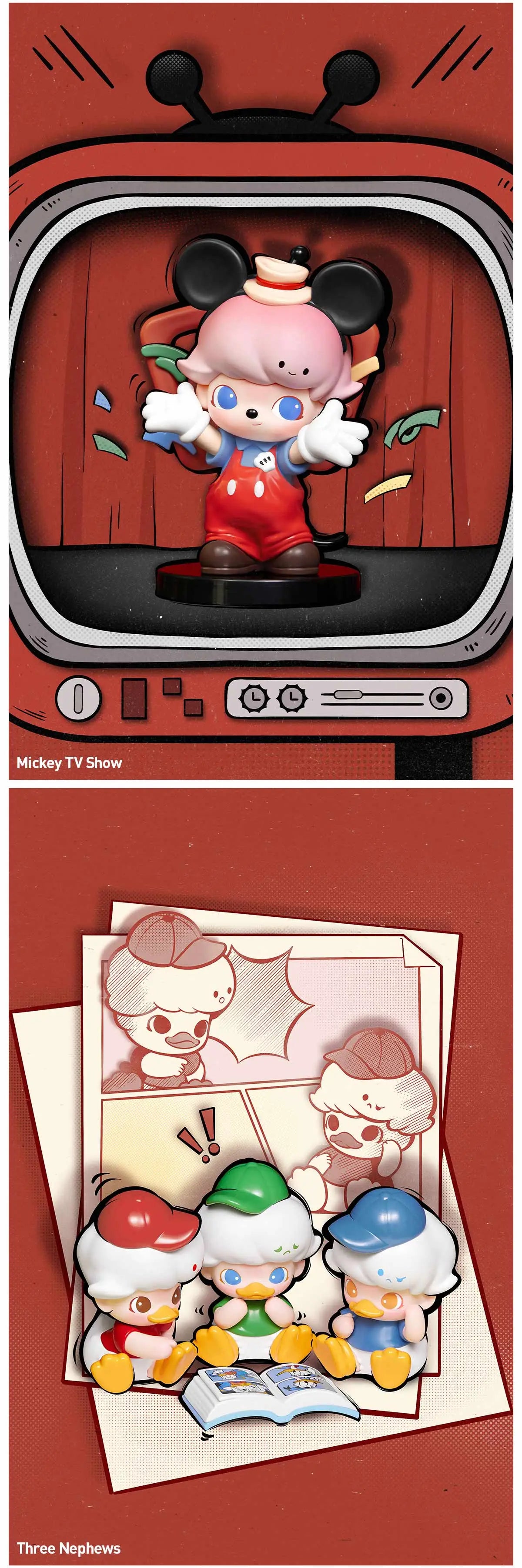 DIMOO WORLD x DISNEY Series Figures (open box)
