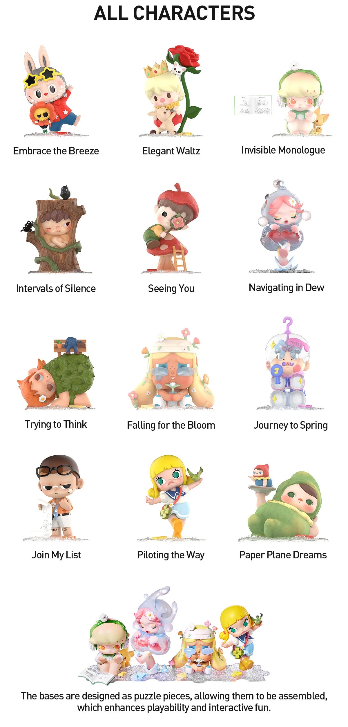 Pop Mart Hand in Hand Series Figures Figures - Journey to Spring (Confirmed Style)
