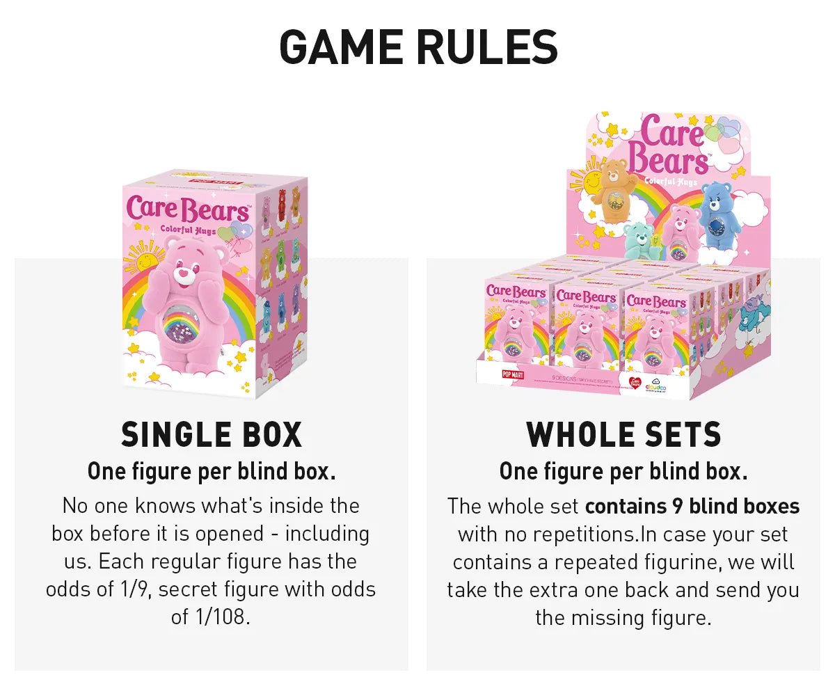 Care Bears Colorful Hugs Series Figures - One Blind Box