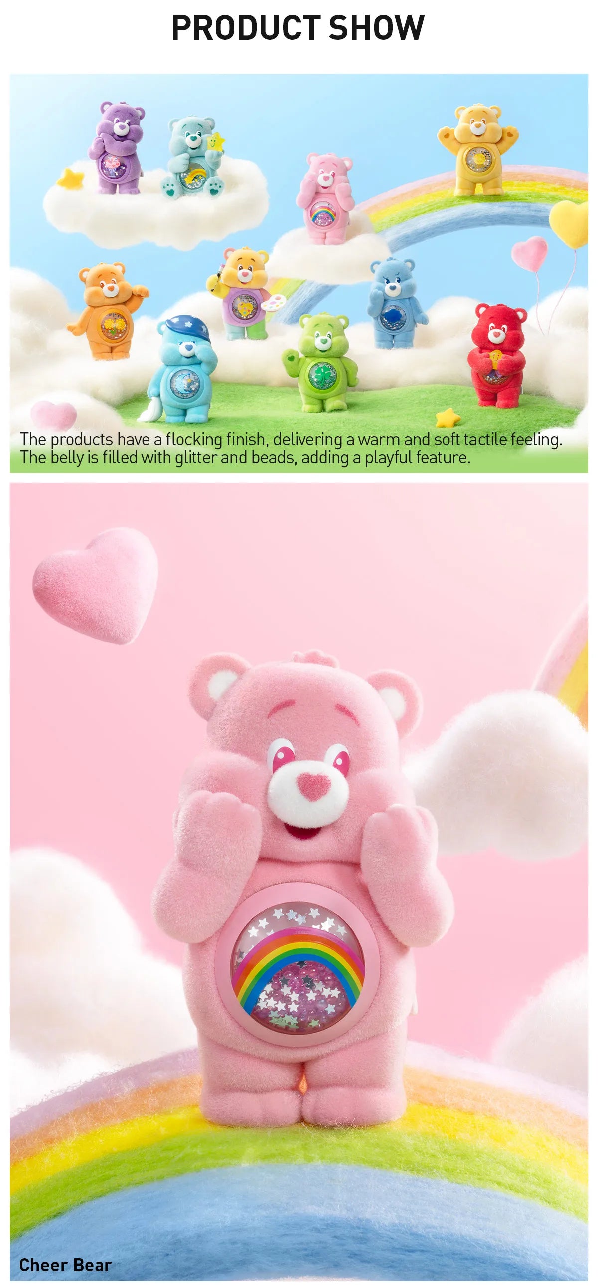 Care Bears Colorful Hugs Series Figures - One Blind Box