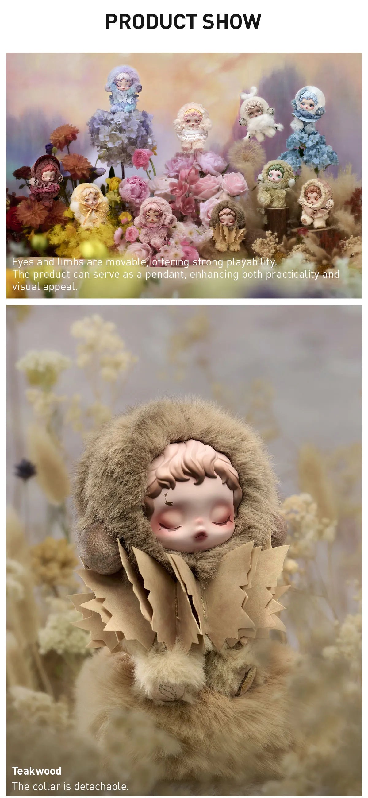 θSKULLPANDA L'impressionnisme Series Plush Doll - Windflower (Confirmed Style)