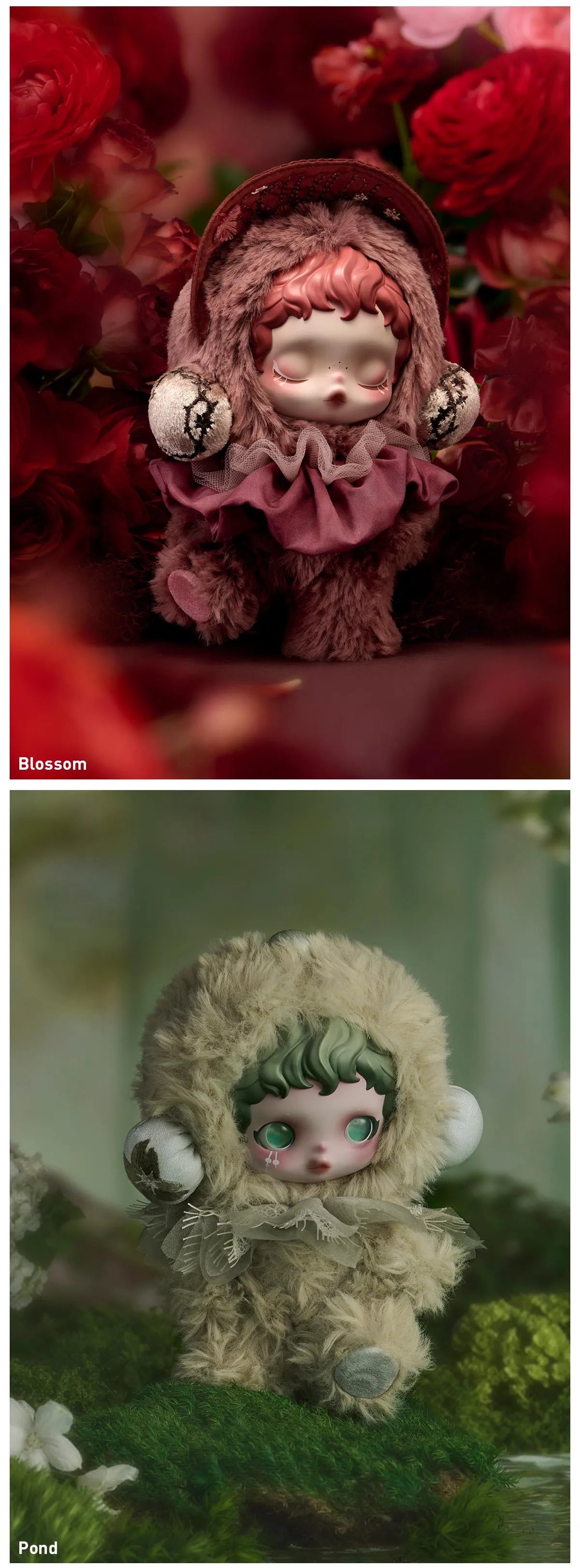 θSKULLPANDA L'impressionnisme Series Plush Doll - Windflower (Confirmed Style)