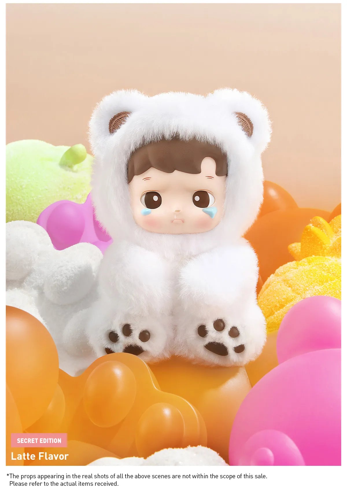 HACIPUPU Gummy Bear Series-Vinyl Plush Pendant Blind Box - Blueberry Flavor (Confirmed Style)
