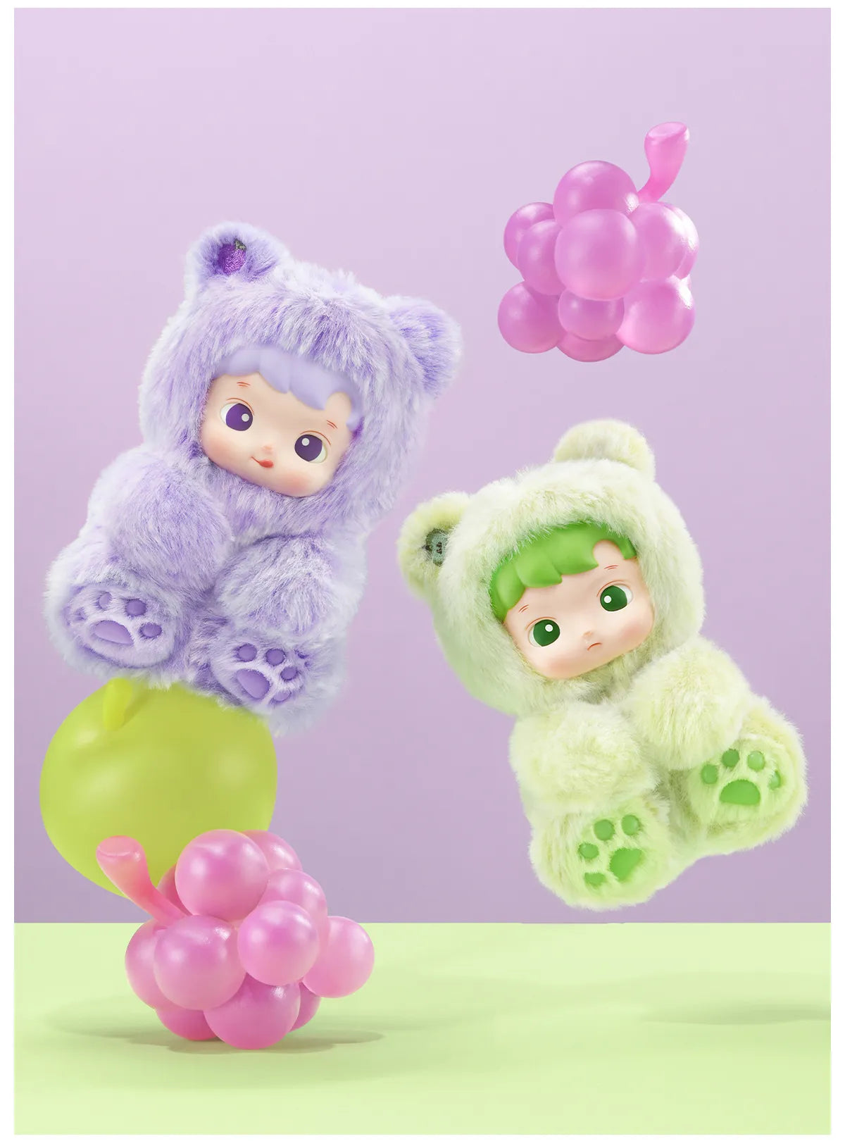 HACIPUPU Gummy Bear Series-Vinyl Plush Pendant Blind Box - Pineapple Flavor (Confirmed Style)