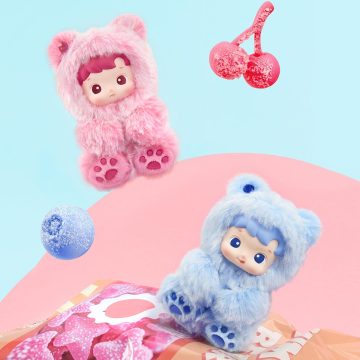 HACIPUPU Gummy Bear Series-Vinyl Plush Pendant Blind Box - Cherry Flavor (Confirmed Style)