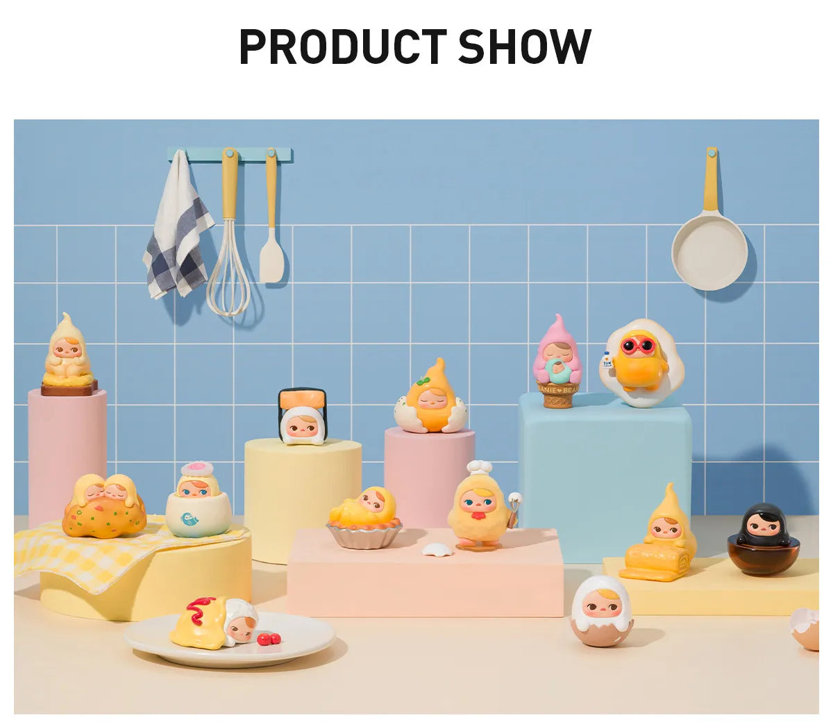 PUCKY Egg Beanie Series Figures - Egg Waffle Cone (Confirmed Style)