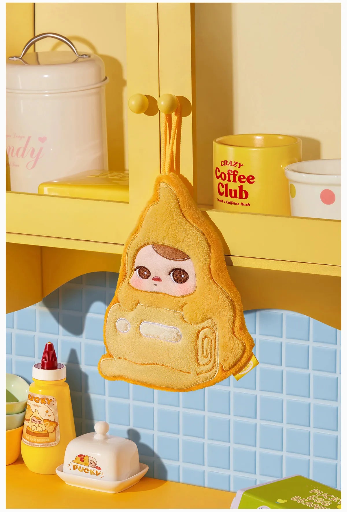 PUCKY Egg Beanie Series-Hand Towel Blind Box- SCRAMBLEDEGG TOAST (Confirmed Style)