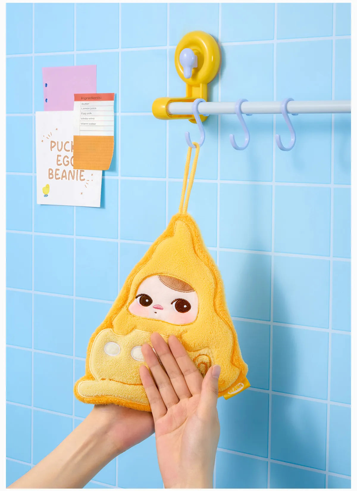 PUCKY Egg Beanie Series-Hand Towel Blind Box- SCRAMBLEDEGG TOAST (Confirmed Style)