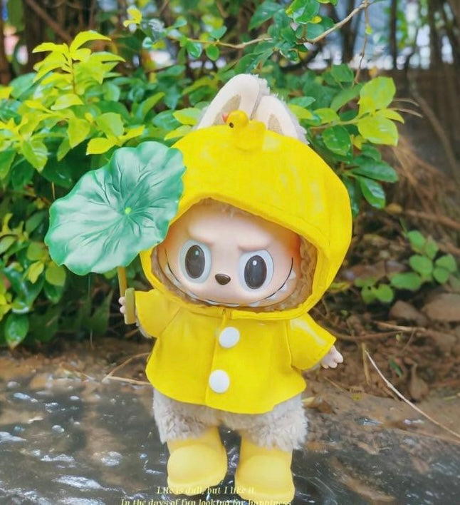 POP MART THE MONSTERS - Labubu Outfit - Yellow Rain Coat (Outfit Only)