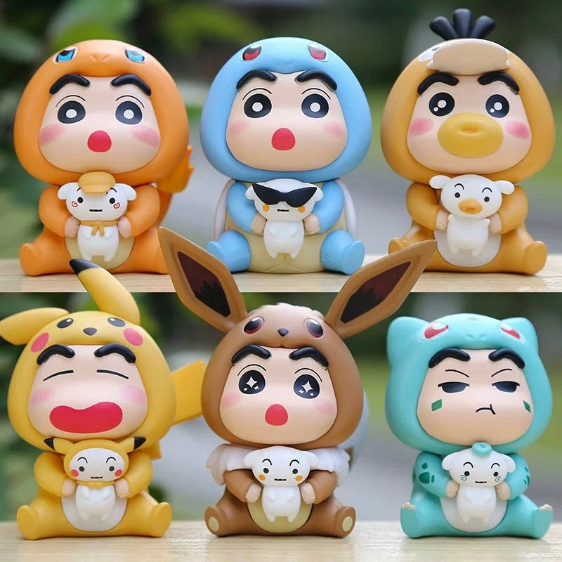 Crayon Shin-chan X Pokemon Blind Box Action Figure
