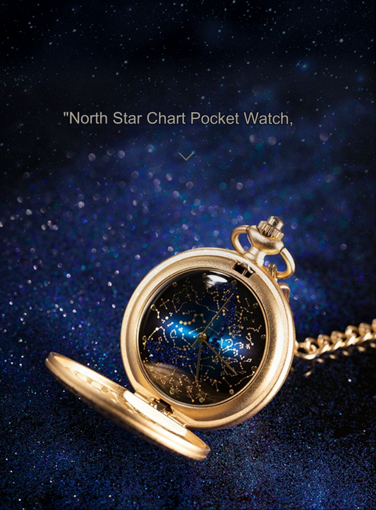 Arctic star map retro starry sky pocket watch -  ancient style museum cultural creation