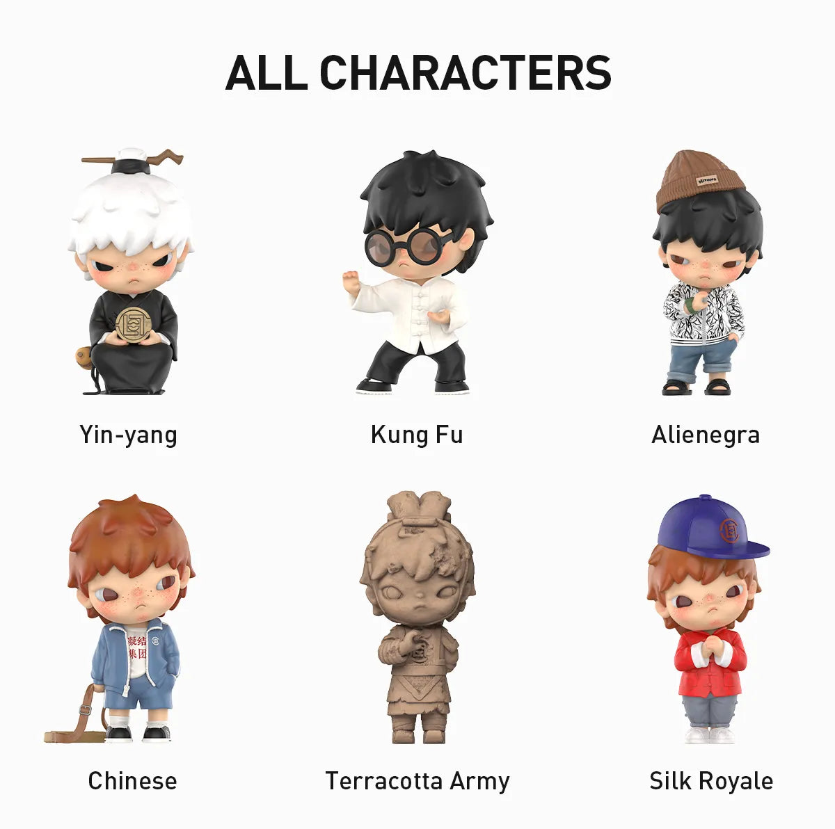 POP MART Hirono × CLOT Series Figures  - full set of 6