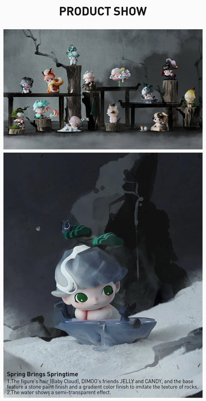 DlMOO Stories in the Cup Series Figures (open box)