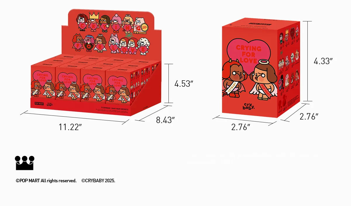 CRYBABY Crying For Love Series Figures (open box)