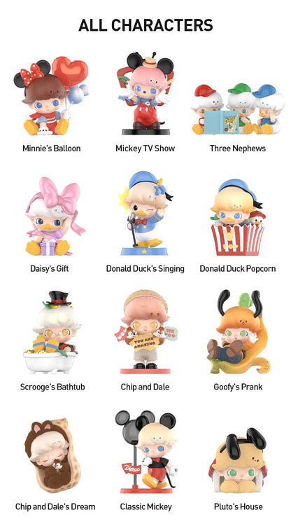 DIMOO WORLD x DISNEY Series Figures (open box)