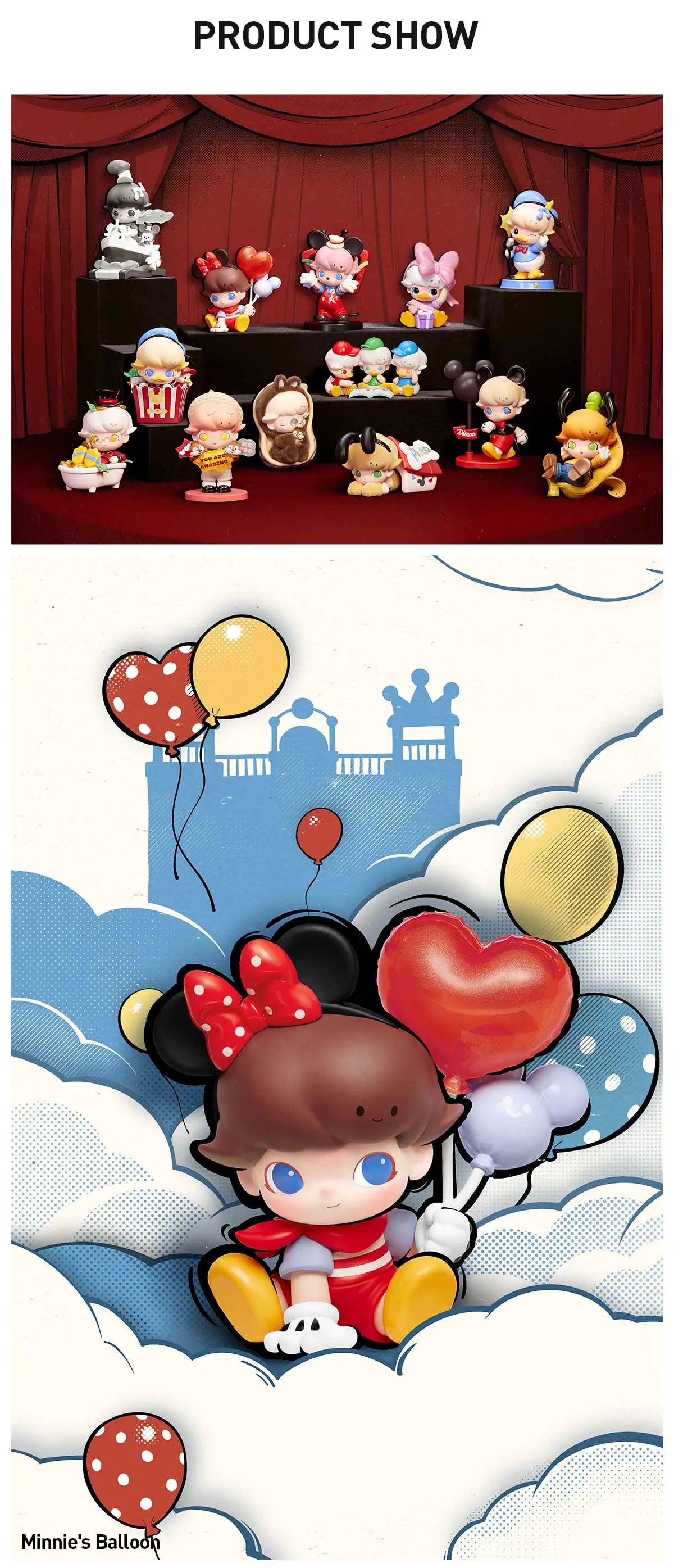 DIMOO WORLD x DISNEY Series Figures (open box)
