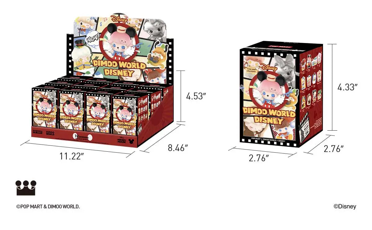 DIMOO WORLD x DISNEY Series Figures (open box)