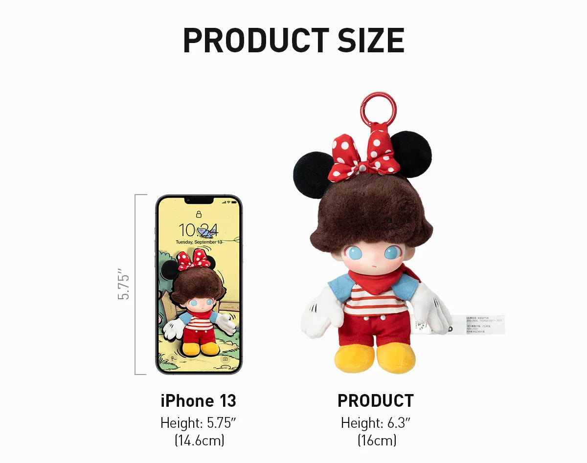 DIMOO WORLD x DISNEY Series-Vinyl Plush Keychain Blind Box (open box)