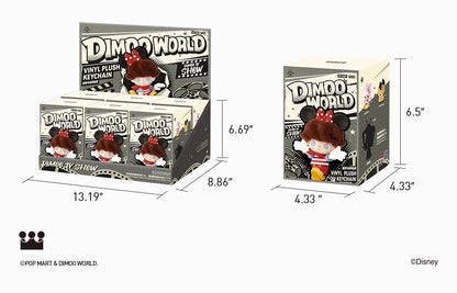 DIMOO WORLD x DISNEY Series-Vinyl Plush Keychain Blind Box (open box)