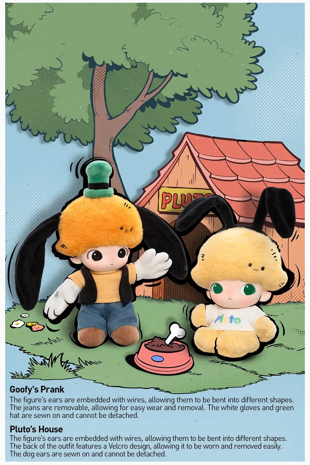 DIMOO WORLD x DISNEY Series-Vinyl Plush Keychain Blind Box (open box)