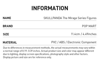 SKULLPANDA The Mirage Series Figures (open box)