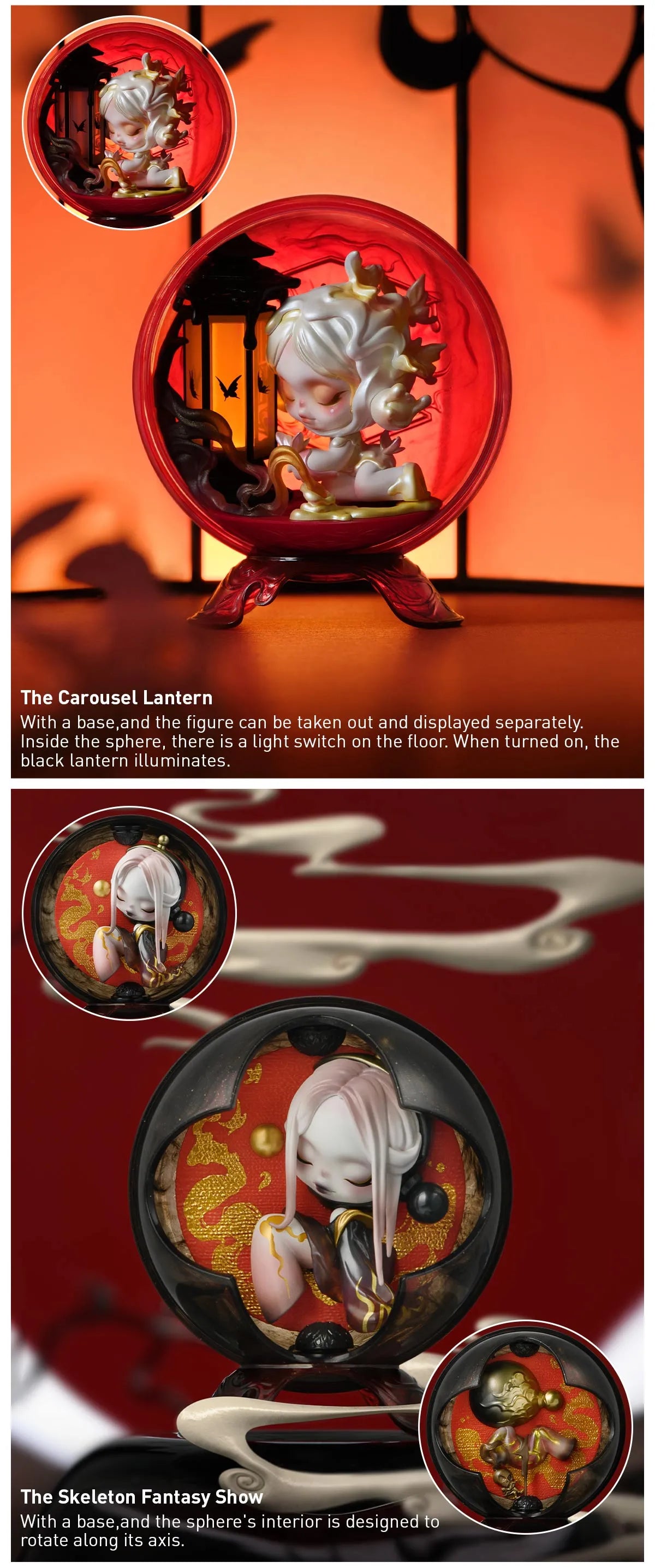 SKULLPANDA The Mirage Series Figures (open box)