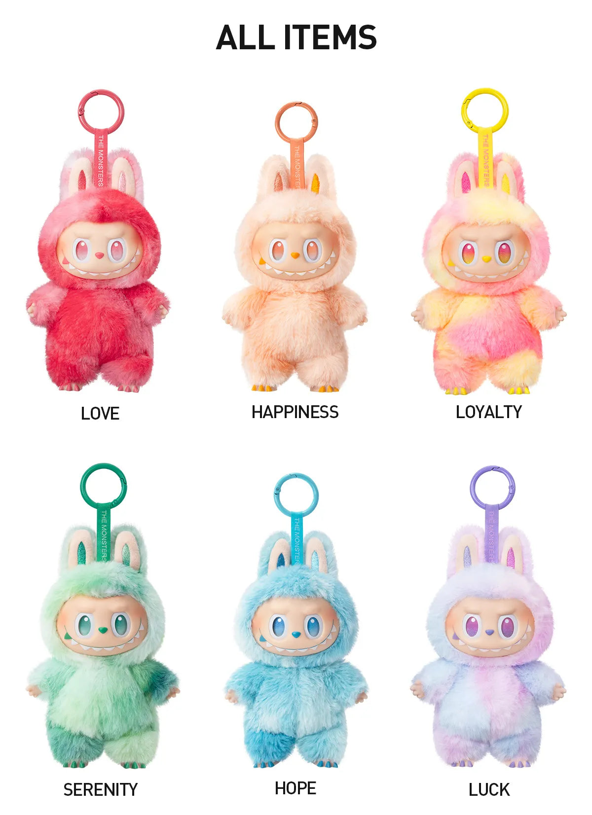 POP MART THE MONSTERS - Big into Energy Series-Vinyl Plush Pendant Blind Box - Happiness (Confirmed Style)