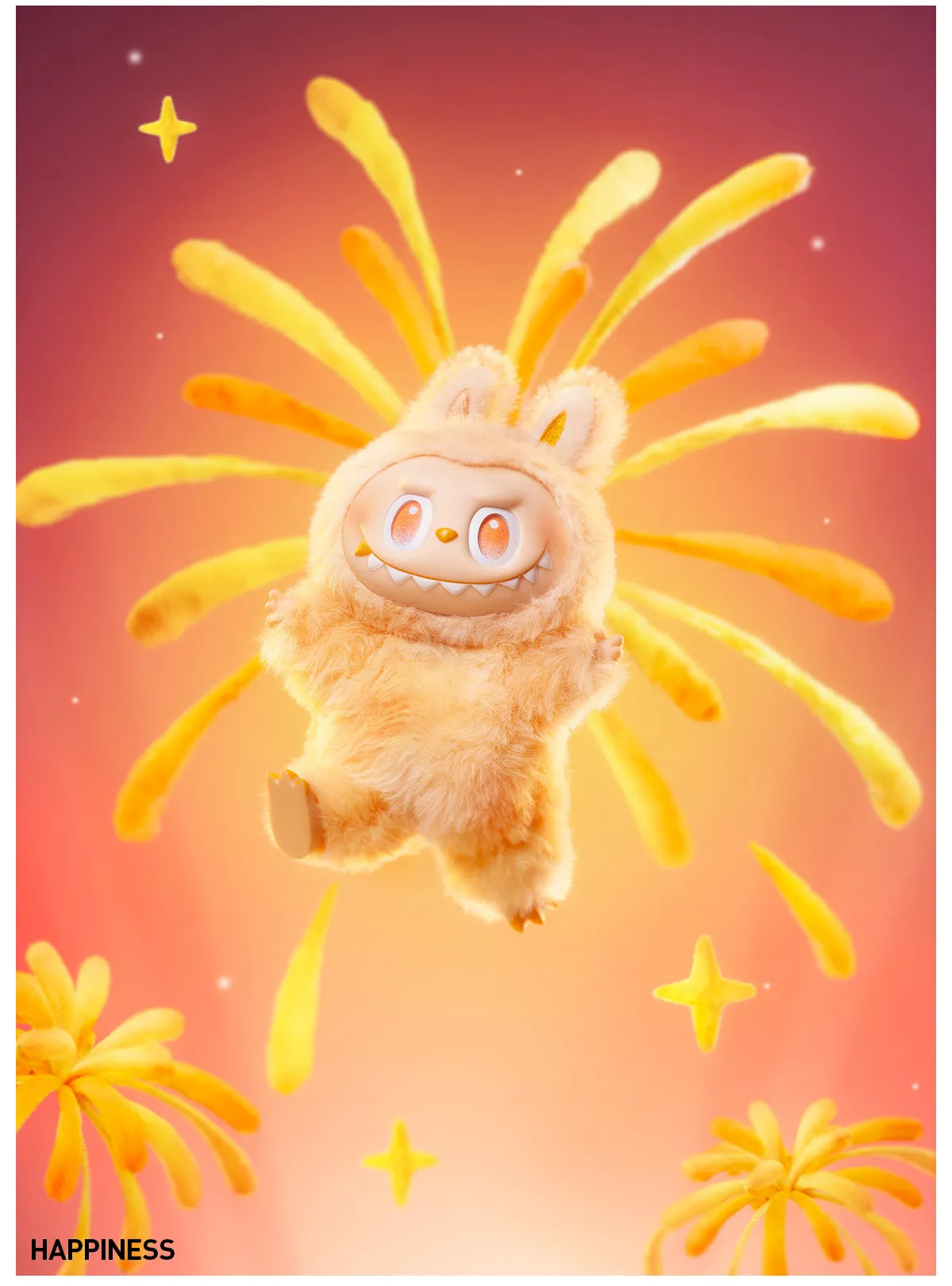 POP MART THE MONSTERS - Big into Energy Series-Vinyl Plush Pendant Blind Box - Happiness (Confirmed Style)