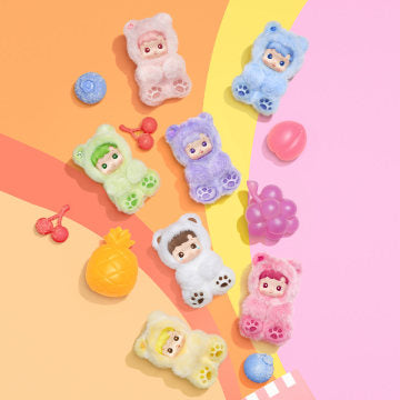 HACIPUPU Gummy Bear Series-Vinyl Plush Pendant Blind Box -Single Blind Box