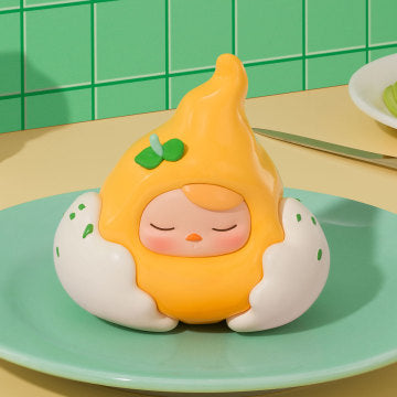 PUCKY Egg Beanie Series Figures - Poached Egg (Confirmed Style)