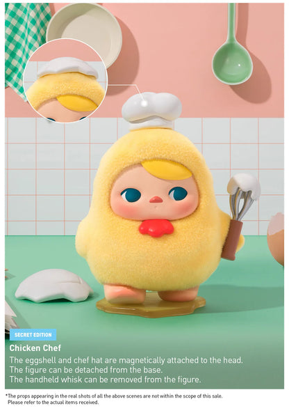 PUCKY Egg Beanie Series Figures - Omelette (Confirmed Style)