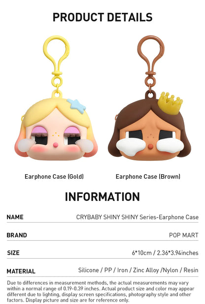 CRYBABY SHINY SHINY Series-Earphone Case - Brown