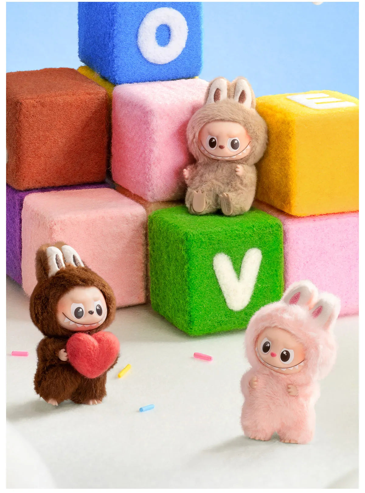 THE MONSTERS Pin for Love Series-Vinyl Plush Pendant Blind Box - R (Confirmed Style)