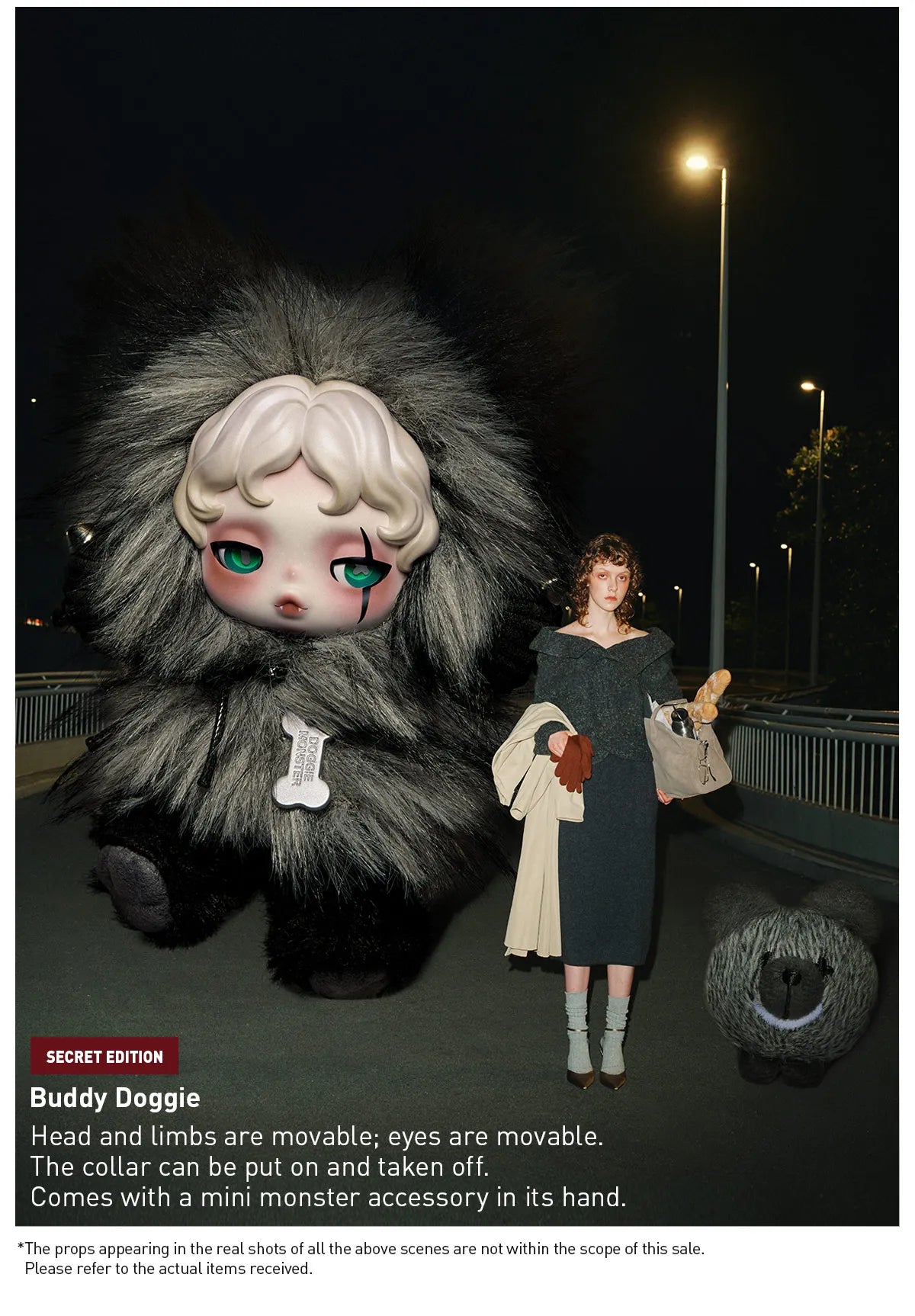SKULLPANDA You Found Me! Series Plush Doll Pendant - Buddy Doggie [Secrett] (Confirmed Style)