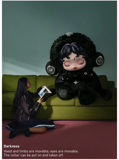 SKULLPANDA You Found Me! Series Plush Doll Pendant - Darkness (Confirmed Style)