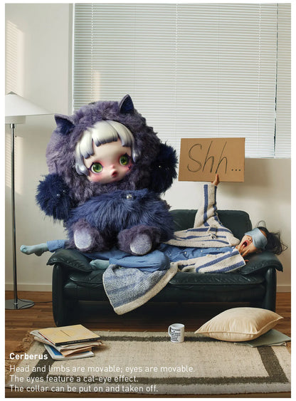 SKULLPANDA You Found Me! Series Plush Doll Pendant - Darkness (Confirmed Style)