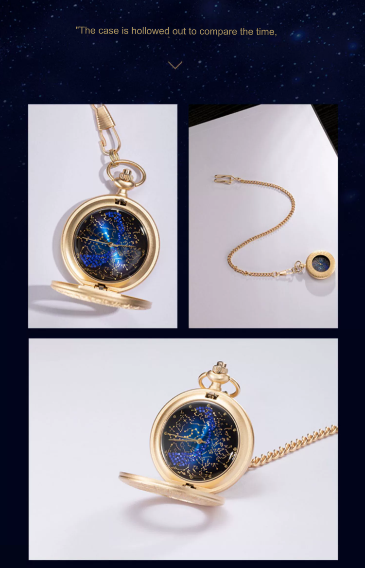 Arctic star map retro starry sky pocket watch -  ancient style museum cultural creation