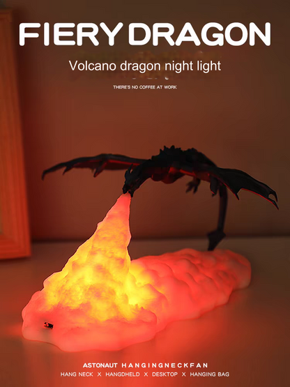 Volcano Dragon Night Light Ambient Lamp Ornament