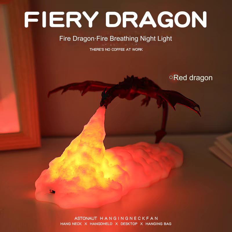 Volcano Dragon Night Light Ambient Lamp Ornament