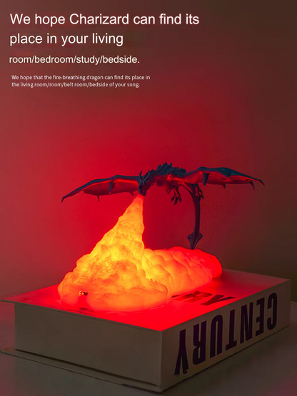 Volcano Dragon Night Light Ambient Lamp Ornament