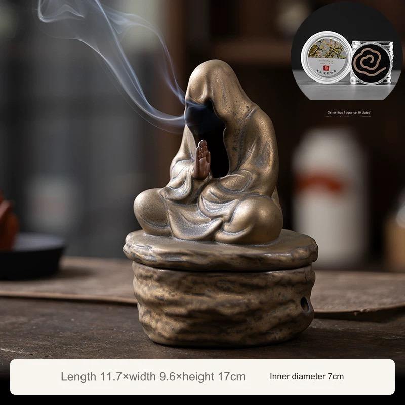 Zen-Style Formless Dharma Incense Burner - Agarwood Ornament